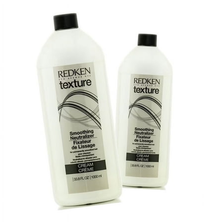 Redken Texture Smoothing Neutralizer Cream 33.8 oz - Pack of 2