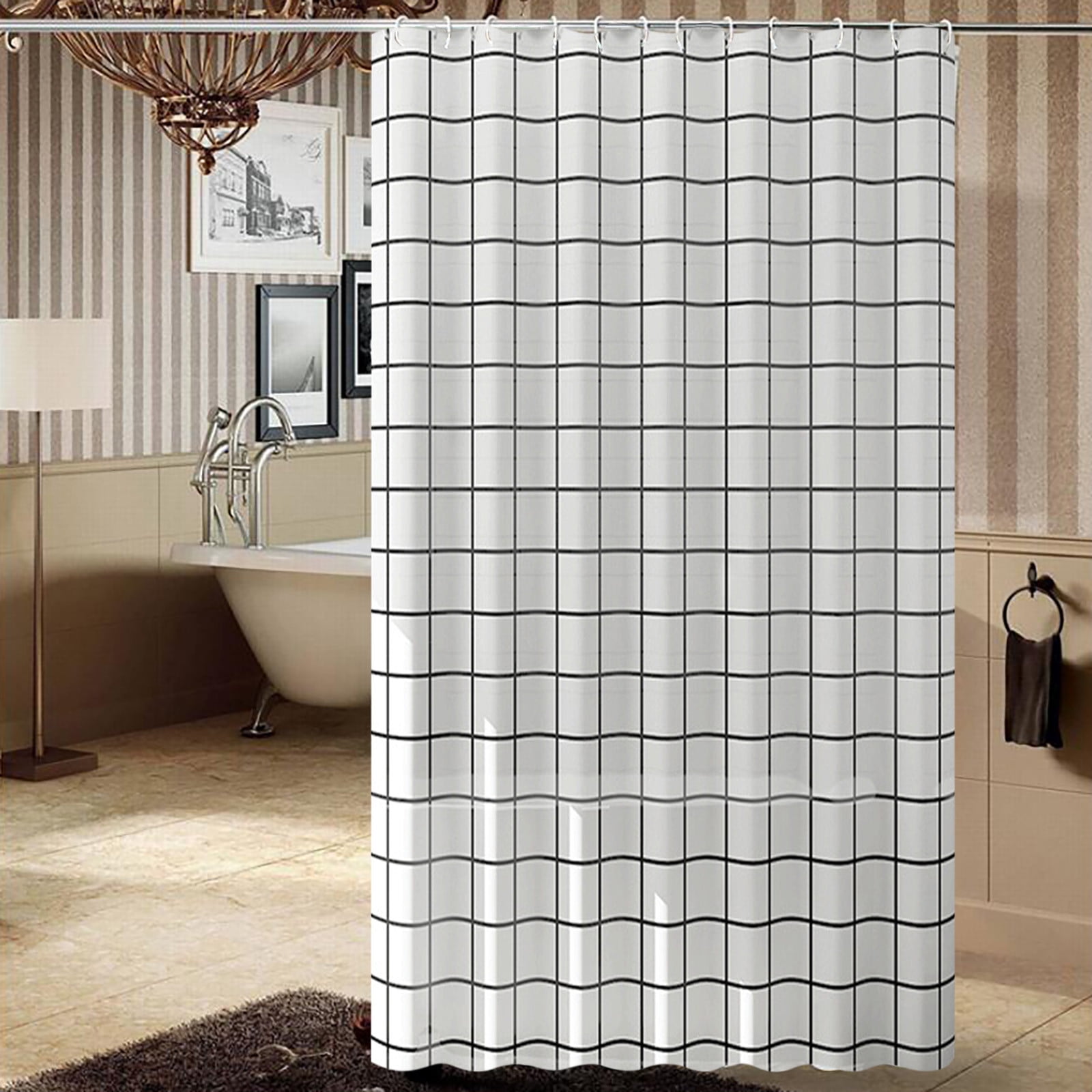 Shower Curtain 31.5''X70'' Peva Shower Curtain Bathroom Curtain