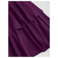 thumbnail image 5 of Vestido Floerns Mini con hombros descubiertos, estampado floral de metal, color morado, talla M, par, 5 of 5