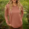 thumbnail image 2 of Women Clothing Women's Solid Color Sweatshirt Women's Hoodies For Everyday Comfort Classic Pullover With Hood For Casual Outings Versatile Style For Fall And Winter Ideal Pairing With Jeans And Pants, 2 of 4