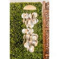 thumbnail image 2 of DecMode 17" Silver Wood Jellyfish Inspired Geometric Windchime, 2 of 7