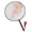 Style 2, variant on Vjnyvs 1PC Round Hand Fan Chinese Style Vintage Printing Silk Fan Wedding Party Dance Accessories