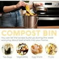 thumbnail image 7 of Countertop Compost Bin Kitchen | 1.3 Gallon | Odorless Bin with Carbon Filters | Indoor Compost Bin with Lid | Stainless Steel Kitchen Composter for Food Scraps & Waste Recycling, 7 of 7