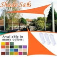 thumbnail image 2 of Waterproof Sun Shade Sail Sand Triangle UV Block Sunshade for Backyard Yard Deck Patio Garden Outdoor（9.84×13.12×16.40 ft）, 2 of 2