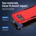 thumbnail image 6 of Dteck Case for Google Pixel 9A ,Shockproof Soft TPU Inner Layer and Hard Outer Back Cover Double Layer Design Phone Case,Red+Black, 6 of 7
