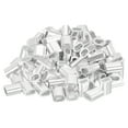 thumbnail image 1 of Unique Bargains 100 Pack Aluminum Crimping Loop Sleeve for 5/32' Diameter Wire Rope, Oval Aluminum Wire Rope Sleeve, 1 of 6