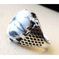 thumbnail image 3 of Howlite Mans Ring, Natural White Howlite Ring, Birthstone, Silver Jewelry, 925 Silver Ring, Birthday Gift, Heavy Mens Ring, Arabic Design, Ottoman Style Ring, Christmas, Turkey Mens Signet Ring, 3 of 6
