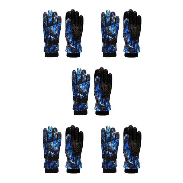 Jumpingount Guantes para niños Guantes impermeables para ciclismo Niños Motocicleta Manopla Ajustable Niñas Niños Guante para esquiar al aire Type5 NO5