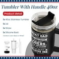 thumbnail image 2 of wowcugi Trump Girl Tumbler with Handle 40oz, Stainless Steel Insulated Tumblers Coffee Travel Mug, American Gifts for Women, 2 of 10