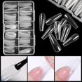 thumbnail image 3 of 120Pcs False Full Nail Tips Quick Building Mold Tips Nail Dual Forms Finger Extension Nail Art UV extension Easy Find Nail Tools, 3 of 4