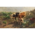 thumbnail image 2 of Anton Braith 24x16 Black Ornate Framed Double Matted Museum Art Print Titled: Expulsion from the Vegetable Sacker (1893), 2 of 5