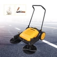 thumbnail image 3 of Miumaeov Manual Push Sweeper 39611ft²/h Walk-Behind Hand Push Floor Sweeper 14.53gal Capacity 41.34in Sweeping Width for Indoor Outdoor, 3 of 12