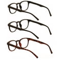 thumbnail image 3 of 3 Pairs Round Keyhole Reading Glasses for Men & Women – Spring Hinge, Clear Lens Readers, Lightweight Comfort +3.25, 3 of 4