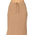 thumbnail image 5 of Women's High Rise Chiffon Overlay Maxi Draped Skirt with Waist Tie Accent., 5 of 6