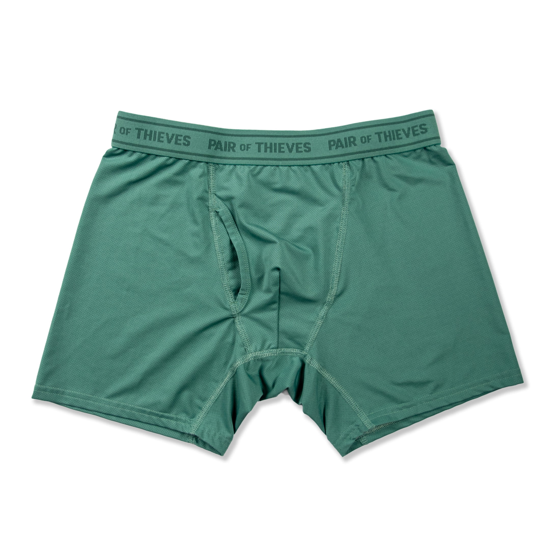 4-Way Performance Stretch Boxer Brief Green Blue Grey 3pk XXL