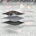 thumbnail image 5 of Floral 5x7 Area Rug Machine Washable Soft Print Boho Carpet Non Slip Low Pile Flower Area Rugs for Living Room Bedroom Dining Room Black, 5 of 6