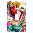 thumbnail image 2 of Metal Light Switch Wall Plate Outlet Cover (Coffee Beans Mocha Tea Marshmallow Treat Beige Yellow Letter - Single Toggle), 2 of 2