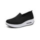 thumbnail image 1 of Qarigey Mocasines Fly Weave para mujer, zapatos para caminar al aire libre, zapatos planos duraderos ligeros, zapatos calados informales de Calzado Negro treinta y cinco, 1 of 6