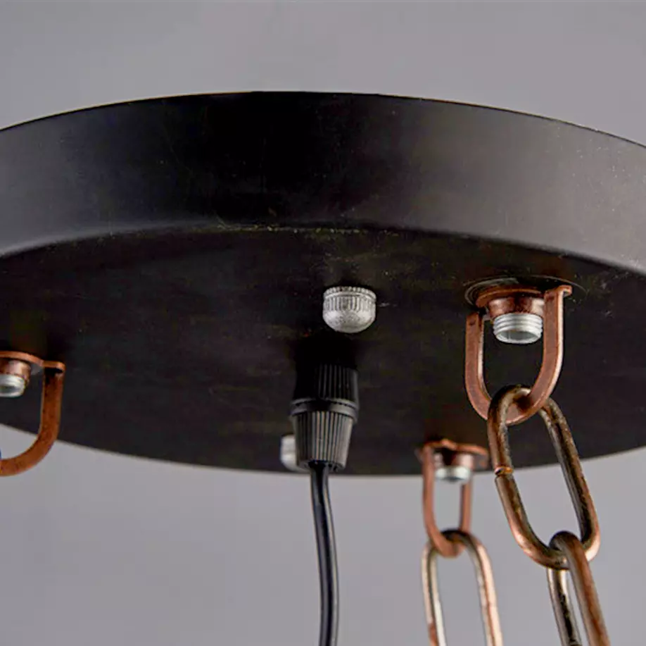 More Change 8-Lights Vintage Pendant Light Wagon Wheel Chandelier Pendant Ceiling Fixtures