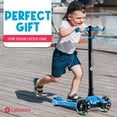 thumbnail image 4 of LaScoota 2-in-1 Kids Kick Scooter  Adjustable Height Handlebars and Removable Seat  3 LED Lighted Wheels and Anti-Slip Deck  for Boys &amp; Girls Aged 3-12 and up to 100 Lbs., 4 of 8