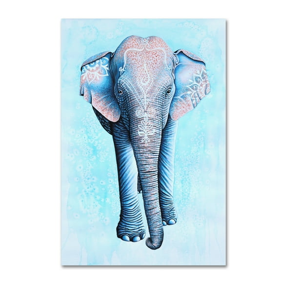 Trademark Fine Art 'Painted Asian Elephant' Canvas Art by Michelle Faber