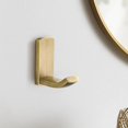 thumbnail image 2 of ABPETE  Antique Brass Towel Hook, Bathroom Wall Robe Hooks Vintage Mounted, Rustic Bath Coat Clothes Hooks 4 Pack, 2 of 7
