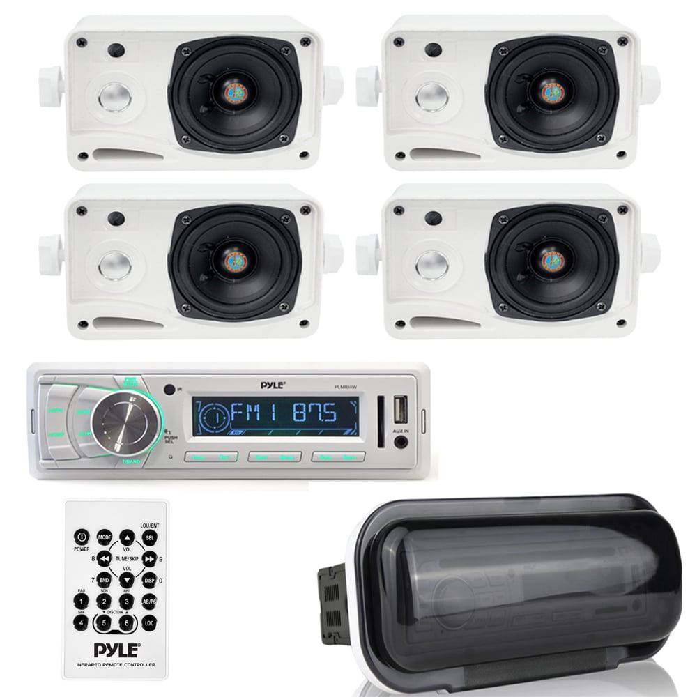 marine radio and speakers walmart