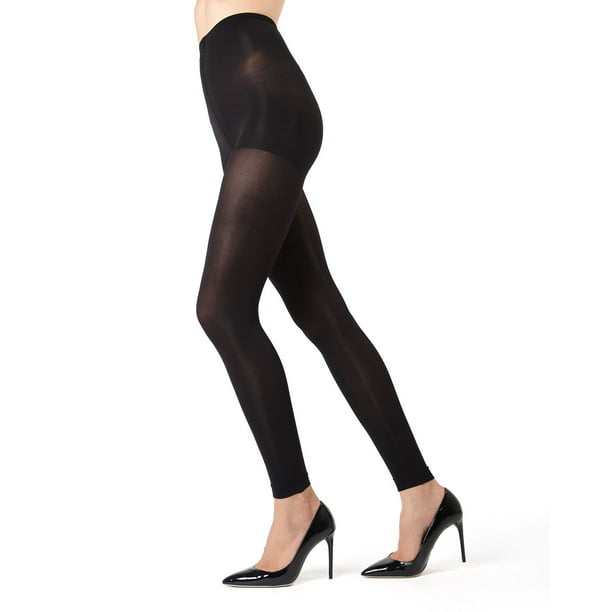 MeMoi - MeMoi Completely Opaque Control Top Footless Tights Large/X ...