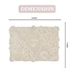 thumbnail image 2 of Home Weavers Modesto Bath Rug 100% Cotton Bathroom Rugs Set, Washable Rug, Soft Cotton & Water Absorbent bath Rug, Kitchen Door Mat, Bath Mat Set, Non-Slip Bath Floor Mat, 17"x24" Rectangle, Ivory, 2 of 9