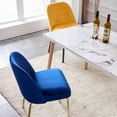 thumbnail image 2 of Ivinta Upholstered Dining Chair Sets of 2 with Steel Legs, Side Chairs with Pocketed Coil Cushion for Living Room, 2 of 7