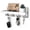 WHITE, variant on Wooden Key Holder for Entryway Decor Wall Mounted Mail Organizer and Key Hanger with 4 Hooks Rustic Rack for Keys Sunglasses