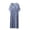 Blue, variant on Women's Plus Size Nightgown, Short Sleeve Sleep Dress, Soft Modal Blend Loungewear, Cute Bowknot Print, Loose Fit Comfortable Sleepwear for Women, XL 2XL