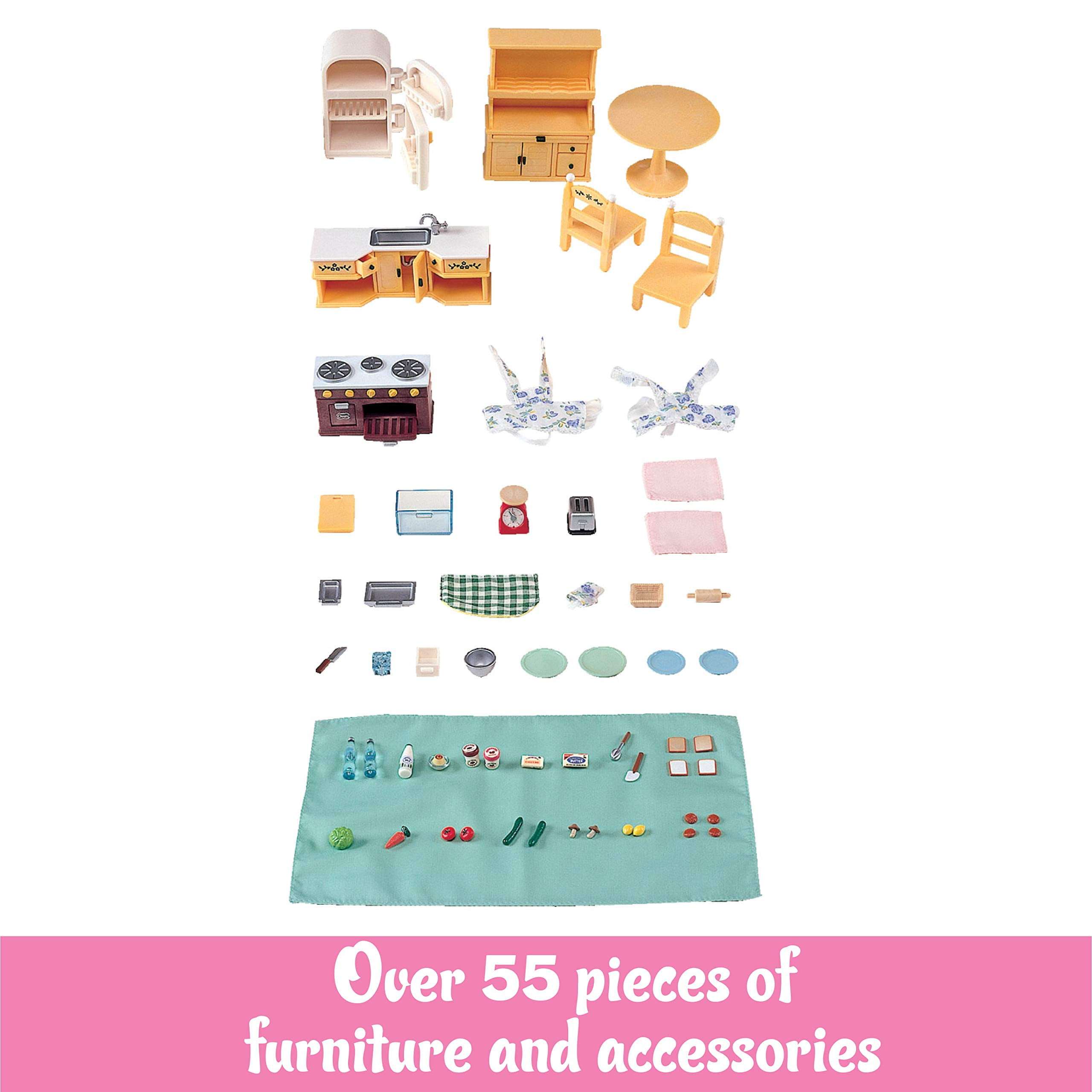 Calico critters deluxe kitchen set hotsell