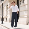 thumbnail image 7 of GINGTTO Men's Dress Pants Loose Fit Slacks for Men, 7 of 7