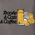thumbnail image 3 of CafePress - Books & Cats & Coffe T Shirt - Womens Comfort Colors® Shirt, 3 of 4