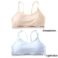thumbnail image 2 of SELONE Teen Girl Bras 2 Pack Longline Cami Bras Racerback Training for Teens Girls Letter Print Sport 2 Pack Bras for Kids Girls Bras Teen Bras for Girls Bras for Girls Everyday Bras A One Size, 2 of 6