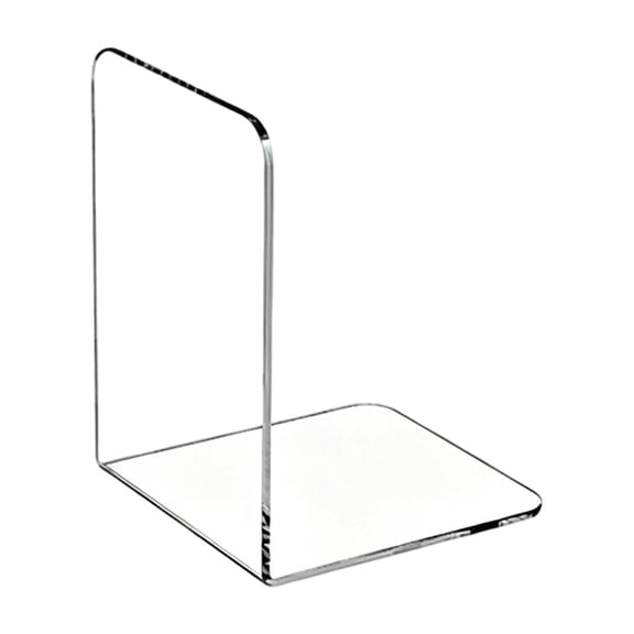 Bookends Clear Acrylic Bookends for Shelves with Anti-Slip Mats for Office Supplies