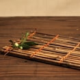 thumbnail image 3 of Balsa de bambú para té, mesa de té artesanal, accesorios de juego de té de bambú, bandeja de mesa de té de alta capacidad, 3 of 8