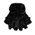 thumbnail image 3 of Feancey Toddler Girls Fleece Coats Baby Girl Faux Fur Warm Tunic Jackets Winter Fluffy Fuzzy Thick Coats for Kids Comfy Plush Outerwear Black 4-5 Years, 3 of 5
