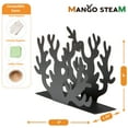 thumbnail image 6 of Mango Steam Metal Tabletop Napkin & Letter Holder - Coral, Black (6" L x 1.75" W x 4" H), 6 of 7