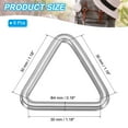 thumbnail image 2 of Uxcell Metal Triangle Rings, Stainless Steel Triangle Ring Welded Solid Dee Rings DIY Accessories for Belts Sewing 4x30mm, 2 of 6