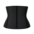 thumbnail image 2 of YIANNA Women's Underbust Breathable Short Torso Latex Waist Trainer Corset for Tummy Control Sports Workout Hourglass Body Shaper Black-S, 2 of 7