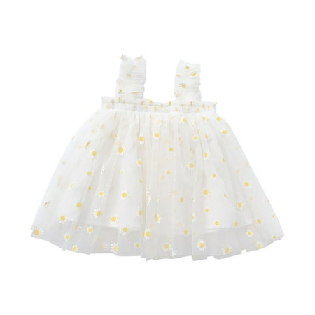 

Mlqidk Baby Girls Toddler Tutu Dress Infant Tulle Dress Party Princess Dress 9-12 Months