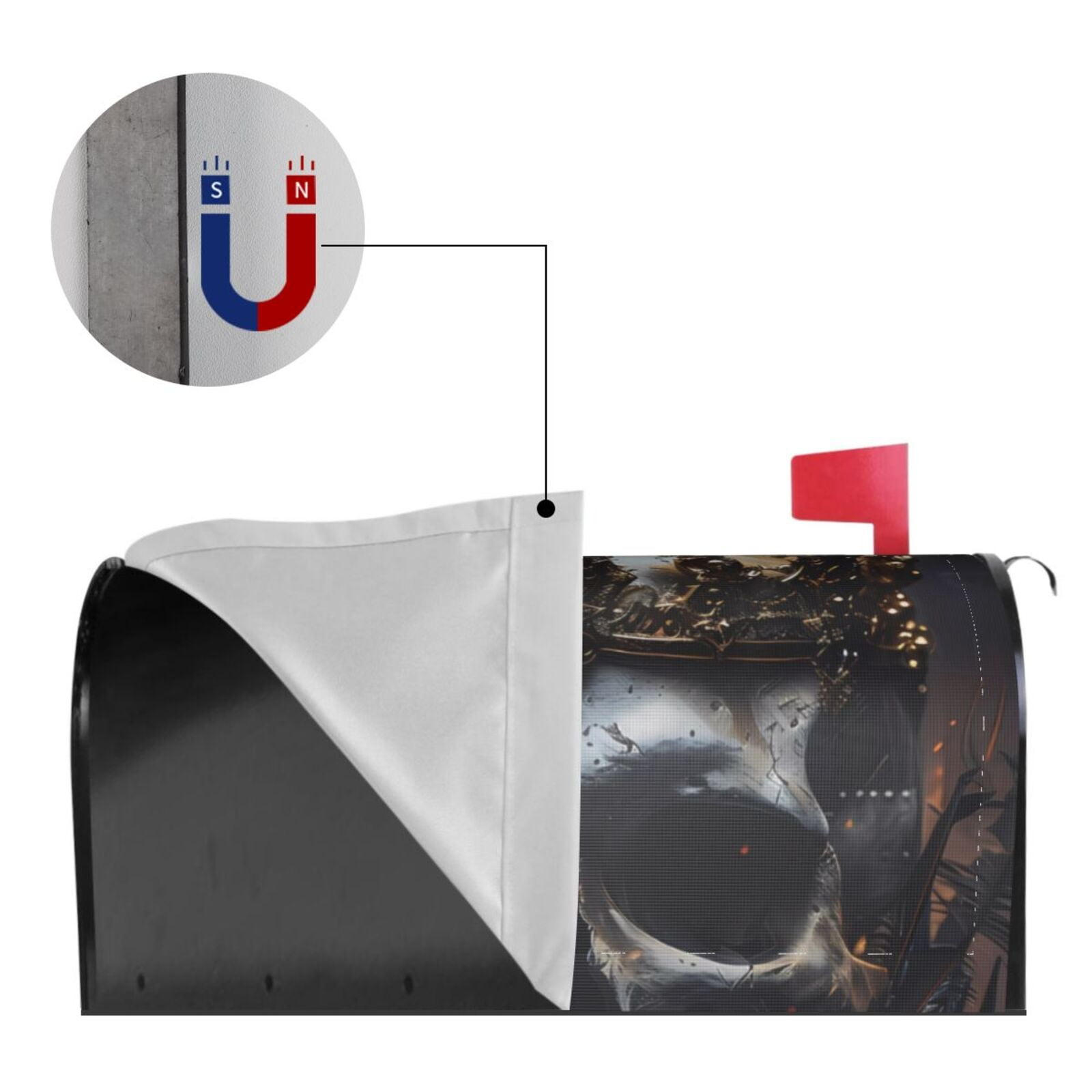 Kdxio Magnetic Mailbox Cover 21x18 in Mailbox Cover Outdoor Decoration Holiday Mailbox Covers for Home Garden Yard-21x18 in