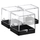 thumbnail image 1 of ColoMX Cajas transparentes de 3 uds., vitrinas de muestras minerales, contenedor de almacenamiento de joyas, 1 of 7