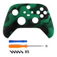 thumbnail image 4 of eXtremeRateGreen Black Camouflage Custom Acessories Front Housing Cover for Xbox Core Controller, 4 of 8