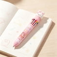 thumbnail image 4 of Tumdkd 10 Color Cute Character Multi-Color Ballpoint Pen, Click Style Retractable Colored Pens, All-in-One Office Art Journaling Stationery, 1pc, 4 of 6