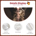 thumbnail image 3 of Daiia Victorian Gentle Cat Drawing Merry Christmas Tree Skirt , Xmas Large Lace-up Tree Skirt, Santa Snowflakes Rustic Home Decorations New Year Party Farmhouse Decor-48", 3 of 6