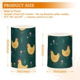 thumbnail image 3 of Yellow Chicken Flower Pattern Flameless LED Candle Set with Remote, Battery Operated Color Changing Pillar Candles, Set of 2, 3 of 7