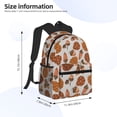 thumbnail image 2 of Easygdp Pinecone Autumn Pattern Mochila Casual para Portátil, Mochila para Escuela, Viajes, Negocios, 2 of 6
